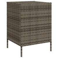 Gartenschrank Grau 55x59x80 cm Poly Rattan - Gartenboxen