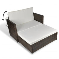 Gartensofa Poly Rattan Braun - Gartensofas