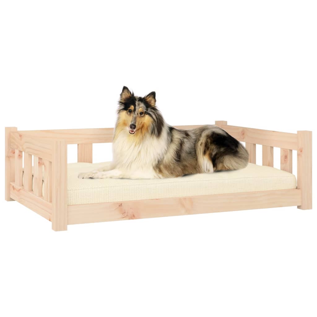 Hundebett 95,5x65,5x28 cm Massivholz Kiefer - Hundebetten