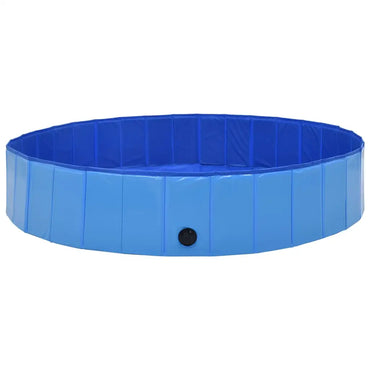 Hundepool Faltbar Blau 160 x 30 cm PVC - Hundebedarf