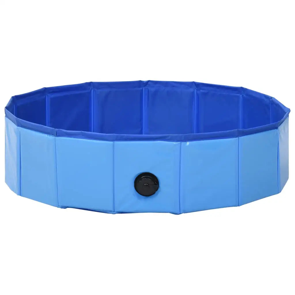 Hundepool Faltbar Blau 80 x 20 cm PVC - Hundebedarf