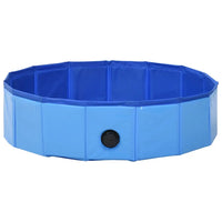 Hundepool Faltbar Blau 80 x 20 cm PVC - Hundebedarf