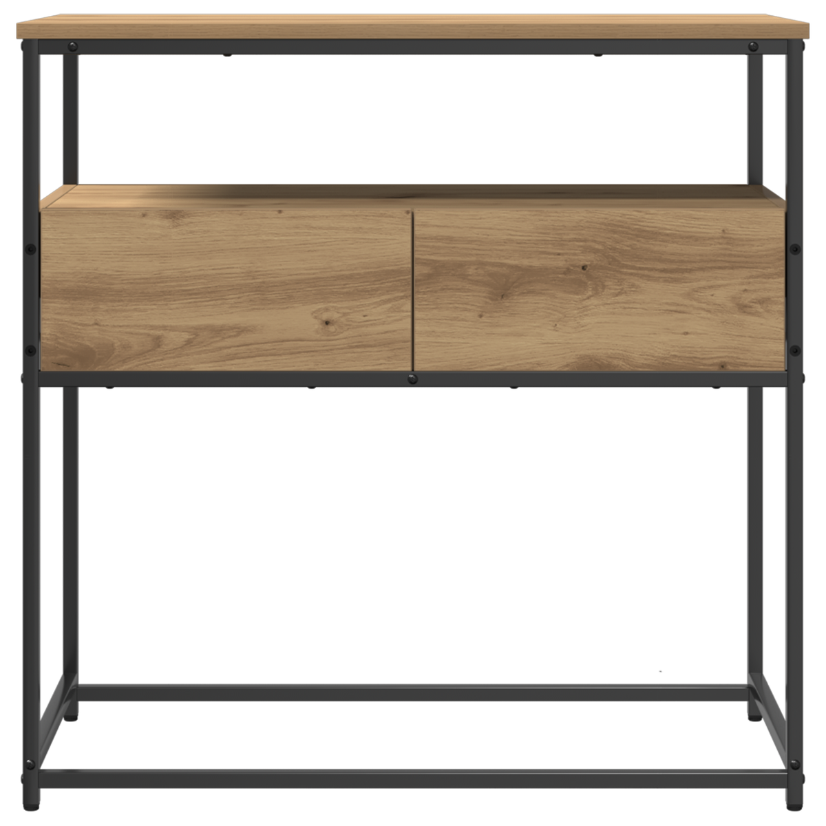 Konsolentisch mit Schubladen Eiche handwerklich 75 x 40 x 75 cm