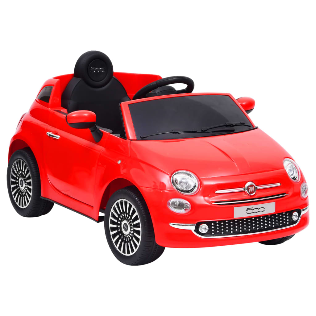 Kinder-Elektroauto Fiat 500 Rot - Lauflernwagen & Rutsch-