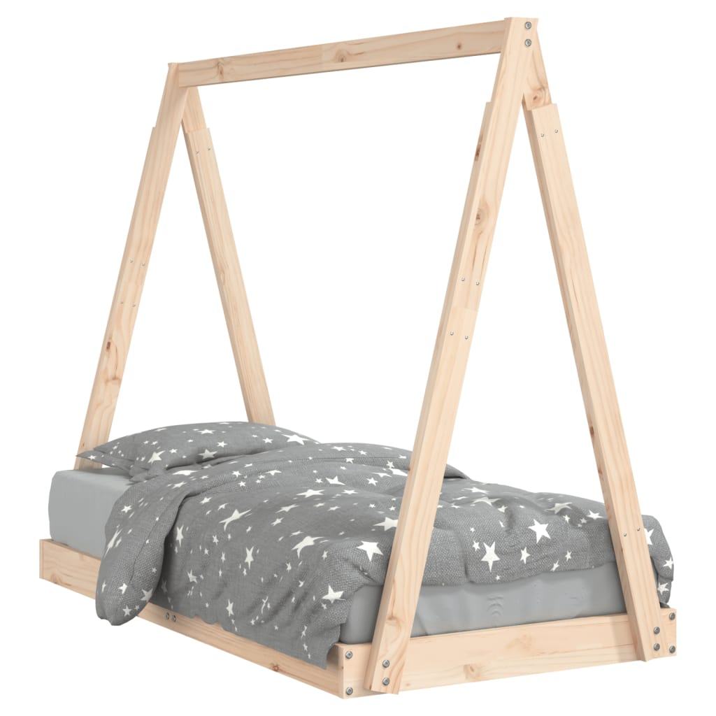 Kinderbett 70x140 cm Massivholz Kiefer - Baby- &