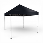 Lausitzer Marktplatz black polyester replacement canopy for pop-up gazebos and party tents. Water-repellent and tear-resistant.