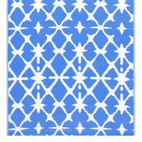 Outdoor - Teppich Blau und Weiß 160x230 cm PP