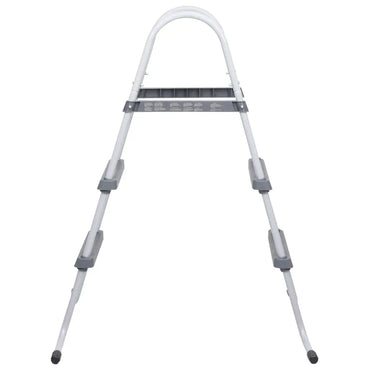 Pool - Leiter Grau 84 cm Stahl - Pool - Lleiter - treppen &