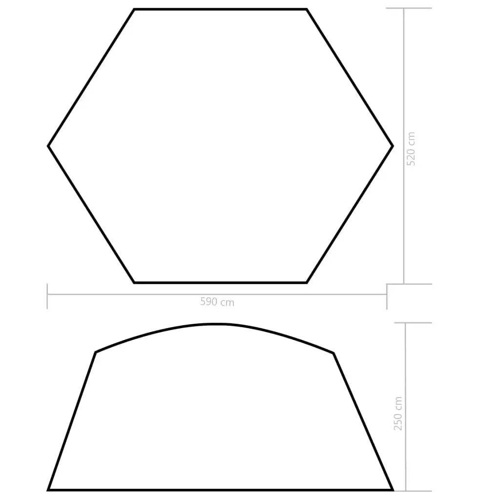 Pool - Zelt 590x520x250 cm Blau - Pool - & Whirlpool