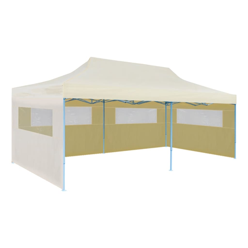 Pop-Up-Partyzelt Faltbar Creme 3×6 m - Pavillons &