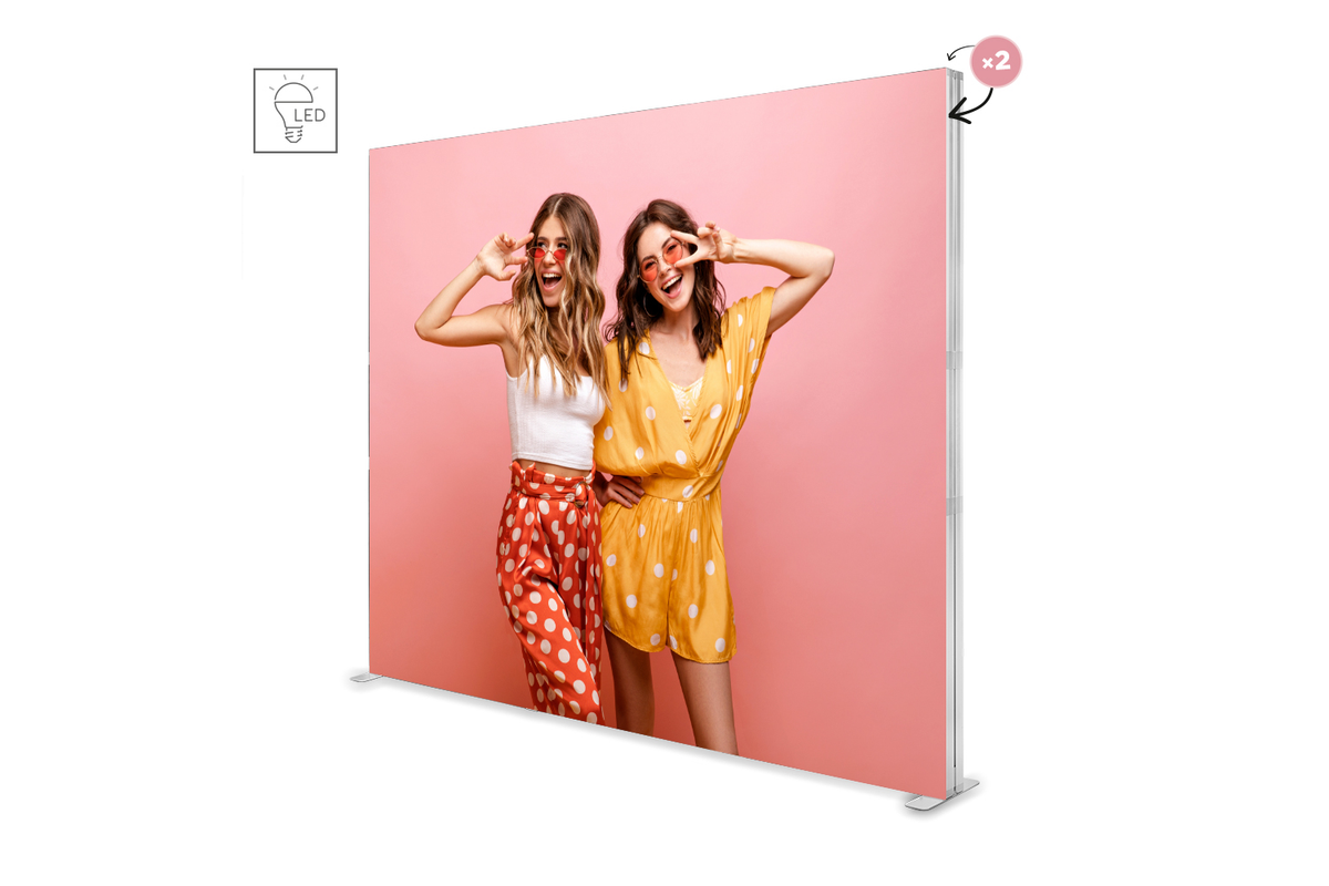 LED BOX PRO 300 x 250 cm, doppelseitig