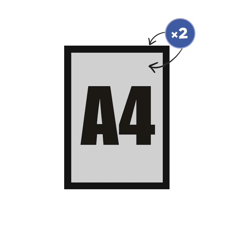 Magnetic Rewers A4 (schwarz)-0