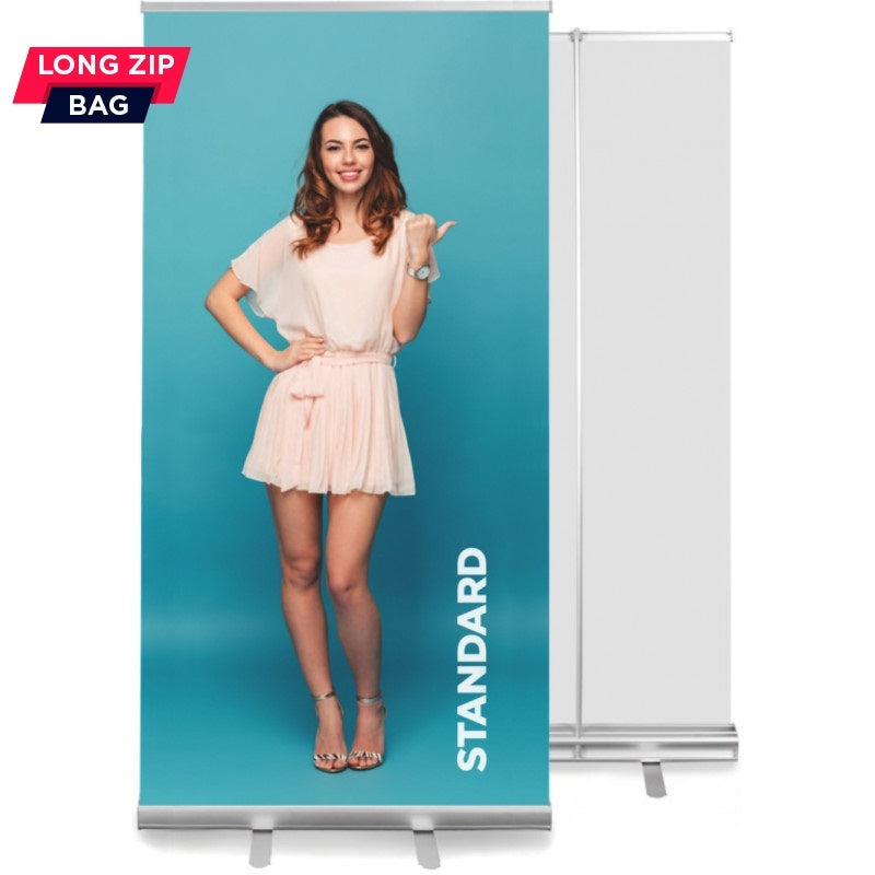 Roll-Up Display STANDARD 100 x 200 cm, Aluminium, silber