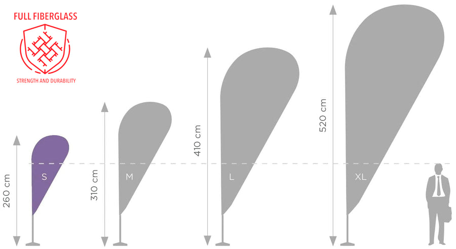 Beachflag-Mast STANDARD PLUS 290 cm