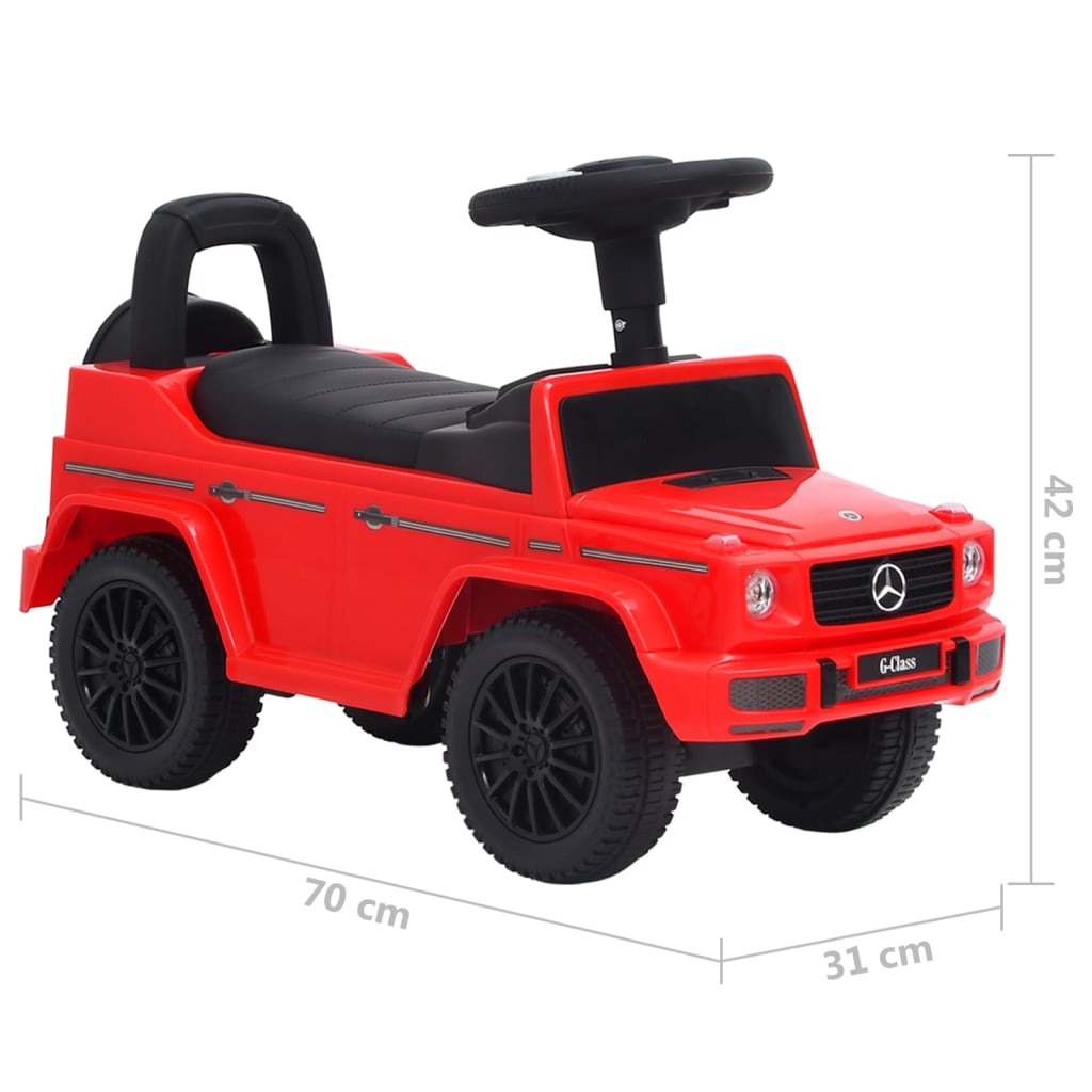 Rutschauto Mercedes-Benz G63 Rot - Lauflernwagen & Rutsch-