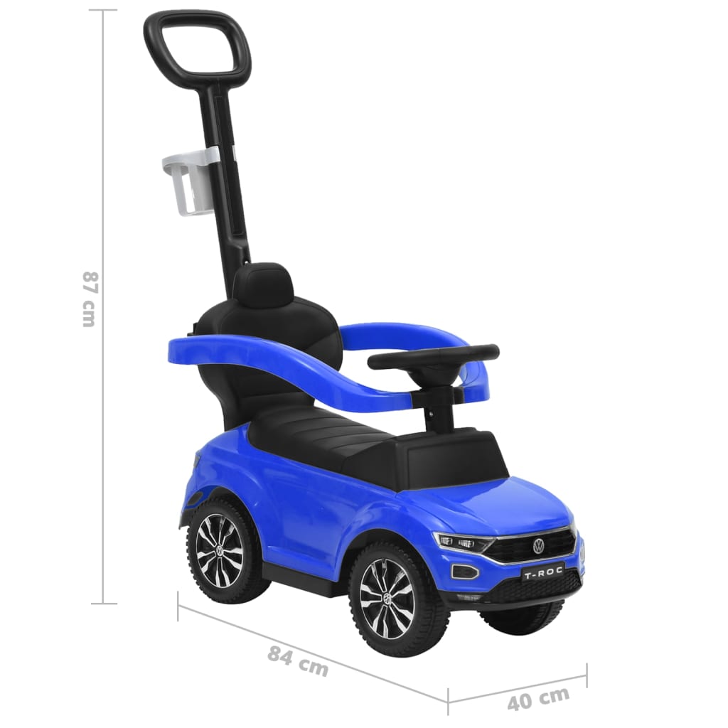 Rutschauto Volkswagen T-Roc Blau - Lauflernwagen & Rutsch-