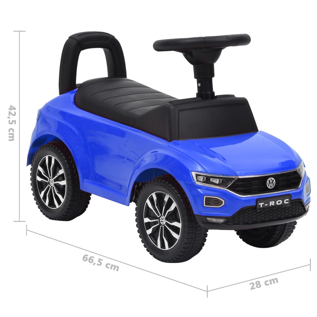 Rutschauto Volkswagen T-Roc Blau - Lauflernwagen & Rutsch-