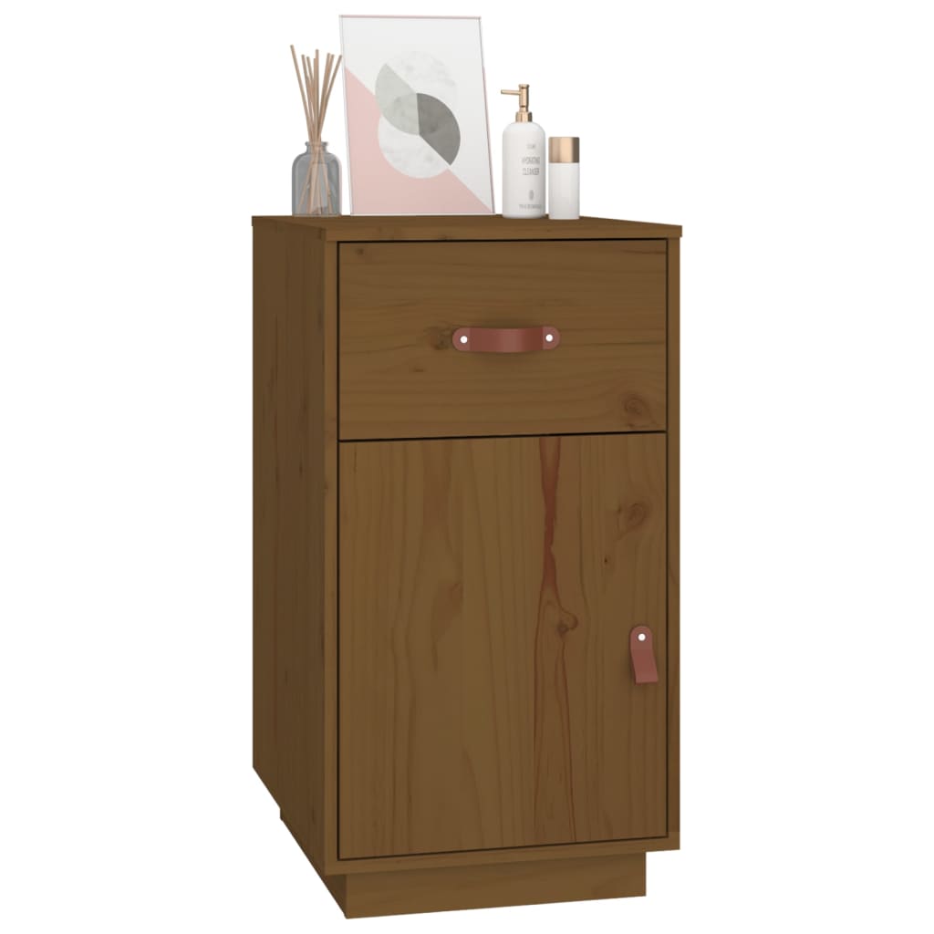 Schreibtisch-Schrank Honigbraun 40x50x75 cm Massivholz