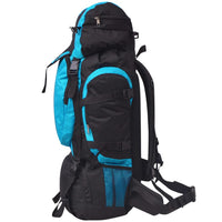 Wanderrucksack XXL 75 L schwarz und blau - Rucksäcke