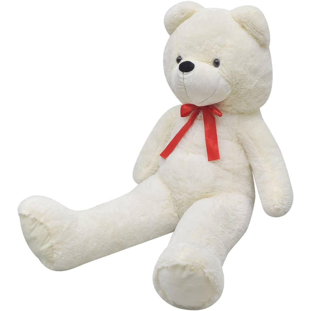 Weicher XXL-Plüsch-Teddybär Weiß 135 cm - Stofftiere