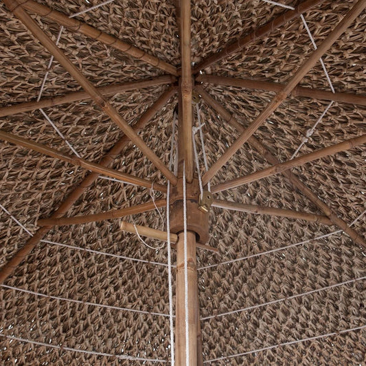 Bambus-Sonnenschirm mit Bananenblatt-Dach 210 cm