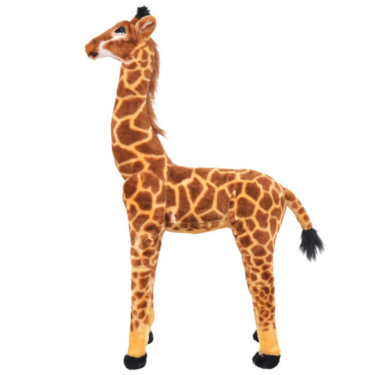 Plüschtier Giraffe Stehend Plüsch Braun und Gelb XXL