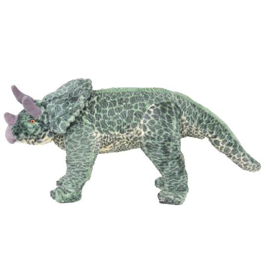 Plüschtier Triceratops Stehend Plüsch Grün XXL