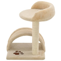 Katzen-Kratzbaum Sisal 40 cm Beige und Braun