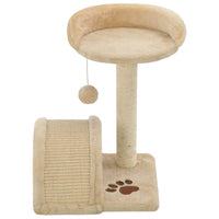 Katzen-Kratzbaum Sisal 40 cm Beige und Braun