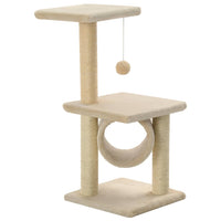 Katzen-Kratzbaum Sisal 65 cm Beige