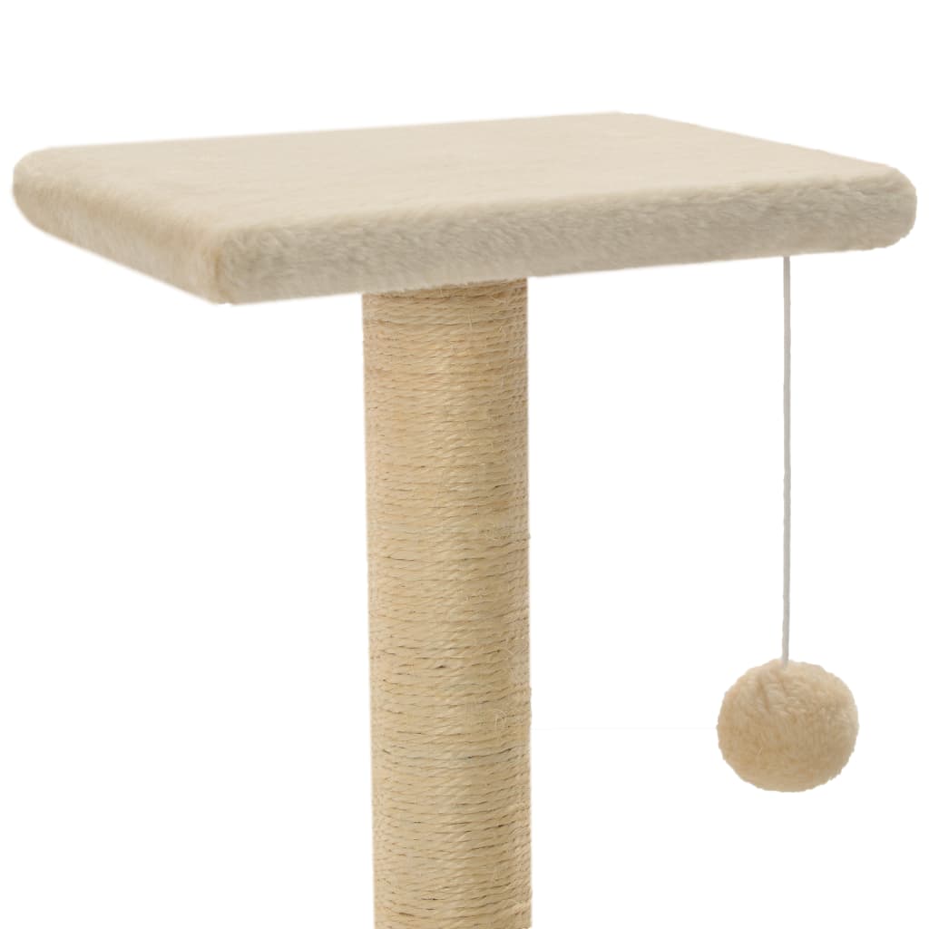 Katzen-Kratzbaum Sisal 65 cm Beige