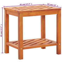 Beistelltisch Akazienholz Massiv 45 x 33 x 45 cm