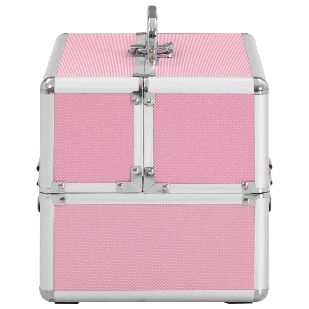 Kosmetikkoffer 22x30x21 cm Rosa Aluminium