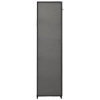 Faltschrank Grau 110x45x175 cm Stoff