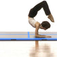 Aufblasbare Gymnastikmatte mit Pumpe 300x100x10 cm PVC Blau