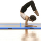 Aufblasbare Gymnastikmatte mit Pumpe 500x100x10 cm PVC Blau