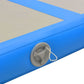 Aufblasbare Gymnastikmatte mit Pumpe 500x100x10 cm PVC Blau