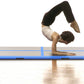 Aufblasbare Gymnastikmatte mit Pumpe 600x100x10 cm PVC Blau