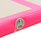 Aufblasbare Gymnastikmatte mit Pumpe 700×100×10 cm PVC Rosa