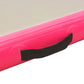 Aufblasbare Gymnastikmatte mit Pumpe 800×100×10 cm PVC Rosa