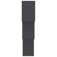 Cube Wandregale Grau 68x15x68 cm Holzwerkstoff