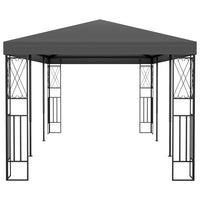 Pavillon 3x6 m Anthrazit Stoff