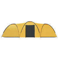 Camping-Zelt Iglu 650x240x190 cm 8 Personen Gelb