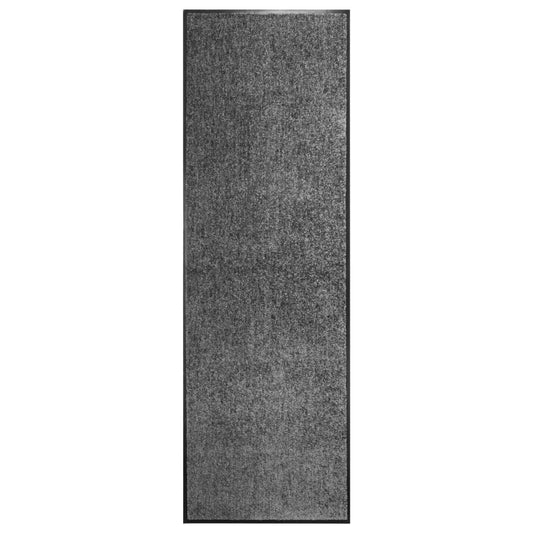 Fußmatte Waschbar Anthrazit 60x180 cm