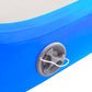 Aufblasbare Gymnastikmatte mit Pumpe 300x100x15 cm PVC Blau