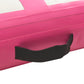 Aufblasbare Gymnastikmatte mit Pumpe 400x100x20 cm PVC Rosa
