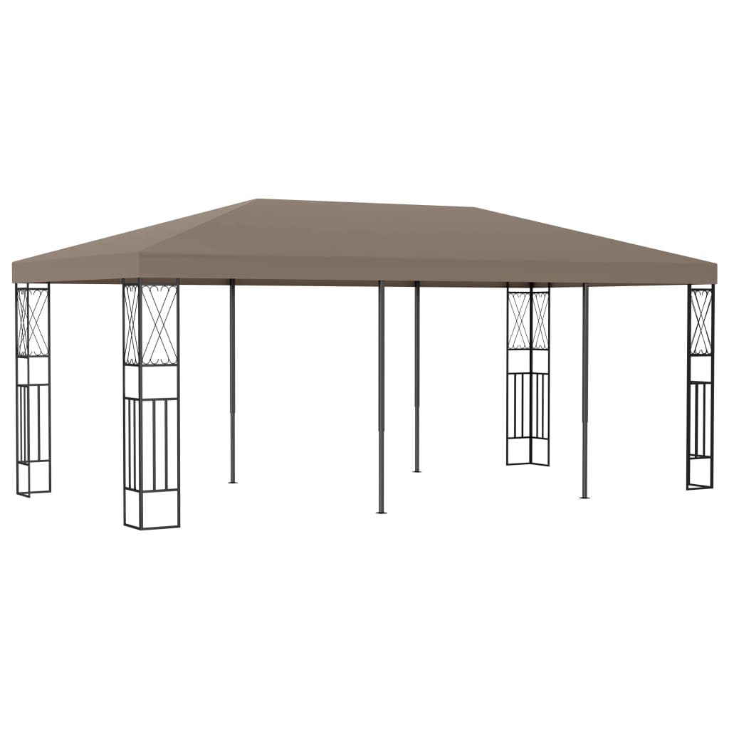 Pavillon 6x3 m Taupe Stoff