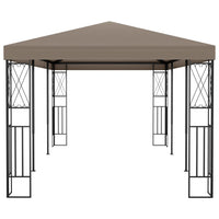 Pavillon 6x3 m Taupe Stoff