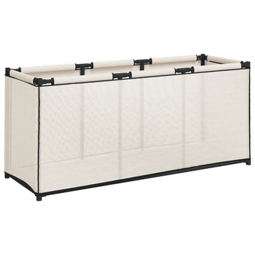 Aufbewahrungsbox Creme 105x34,5x45 cm Stoff