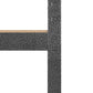 Schwerlastregal mit 5 Böden Grau Stahl & Holzwerkstoff